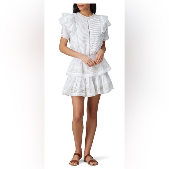 maia bergman Dresses & Skirts - Maia Bergman Mery Dress White Summer mini dress women’s size L